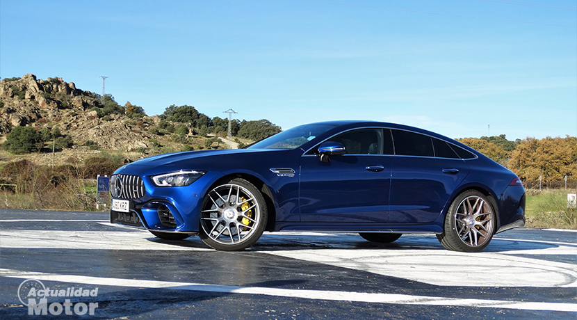 Test Mercedes- AMG GT 63 S 4 Doors Front side Coupe 