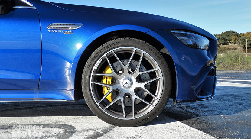 Wheel and brakes of the Mercedes-AMG GT 63 S 4 Doors Coupé